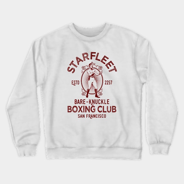 Star Trek Starfleet Bare-knuckle boxing 2.0 Crewneck Sweatshirt by ROBZILLA